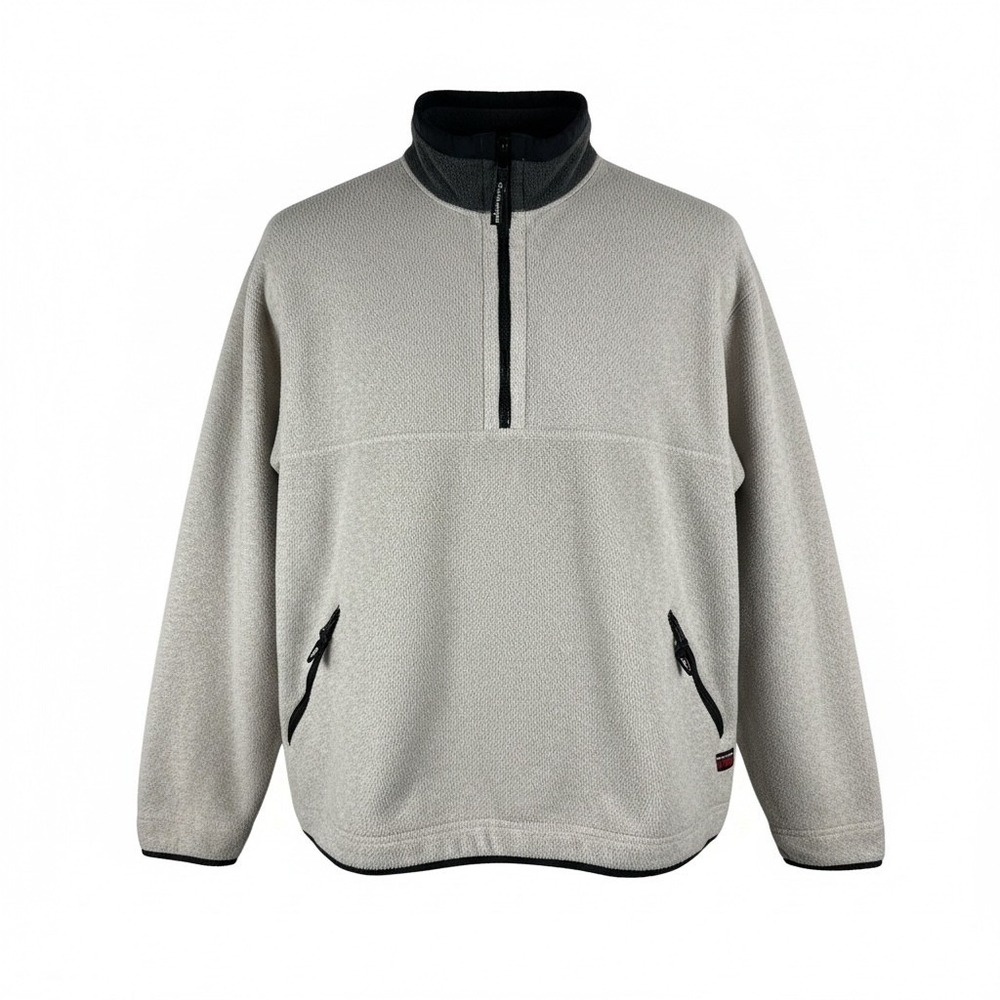 Outersport Outertech DT 2000 Fleece Pullover Mens Large 1/4 Zip Grey Jacket L